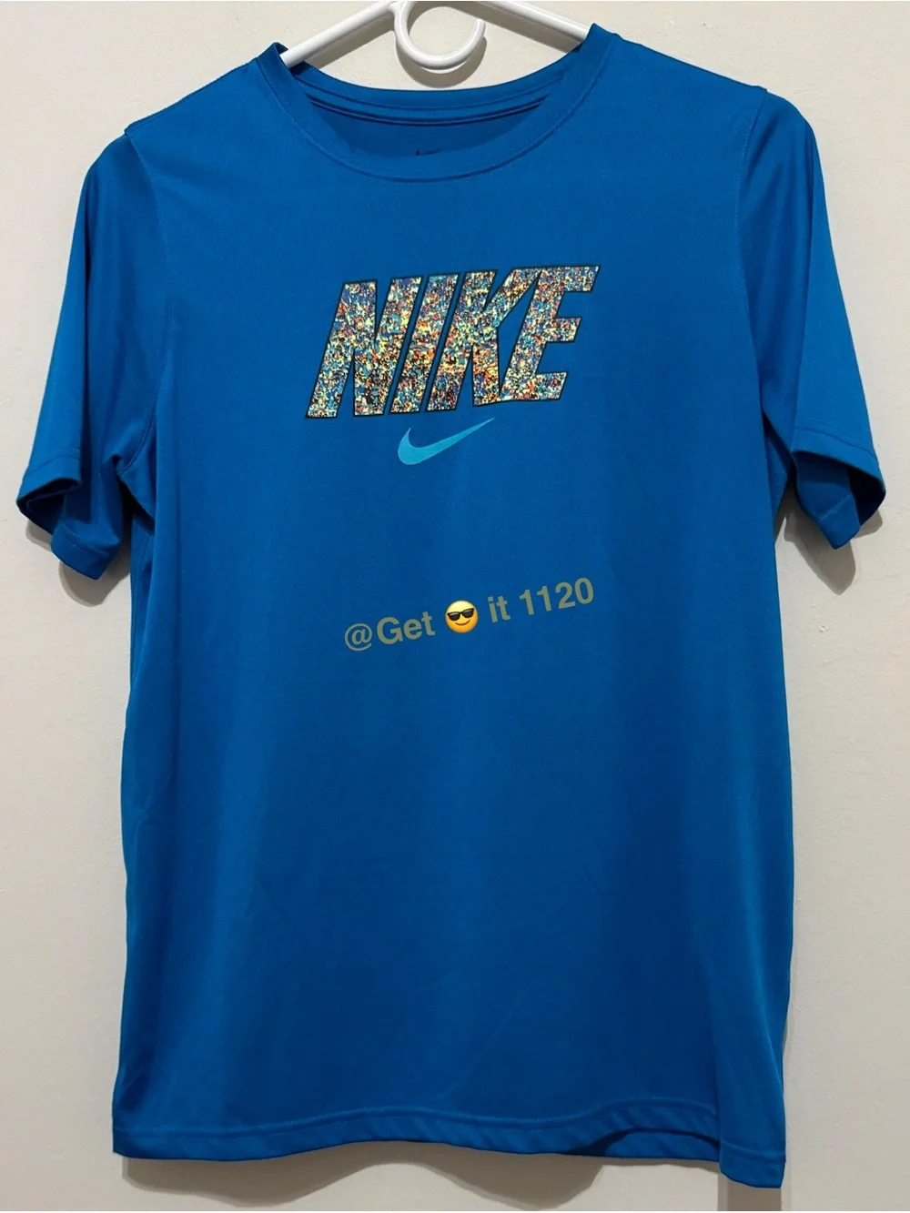 Nike Dri-FIT Big Kids' (Boys) Training T- Shirt DJ6635-411 Imperial Blue Size XL